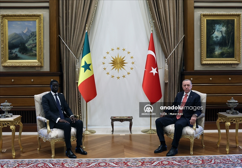 Cumhurbaşkanı Erdoğan, Senegal Cumhurbaşkanı Fay'ı resmi törenle karşıladı