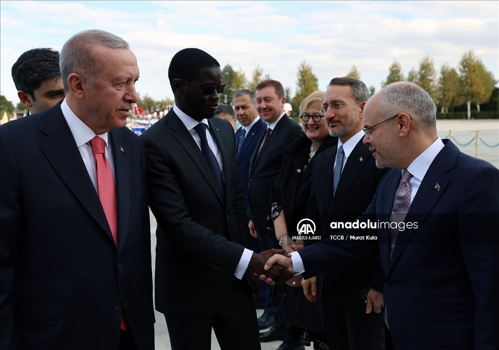 Cumhurbaşkanı Erdoğan, Senegal Cumhurbaşkanı Fay'ı resmi törenle karşıladı