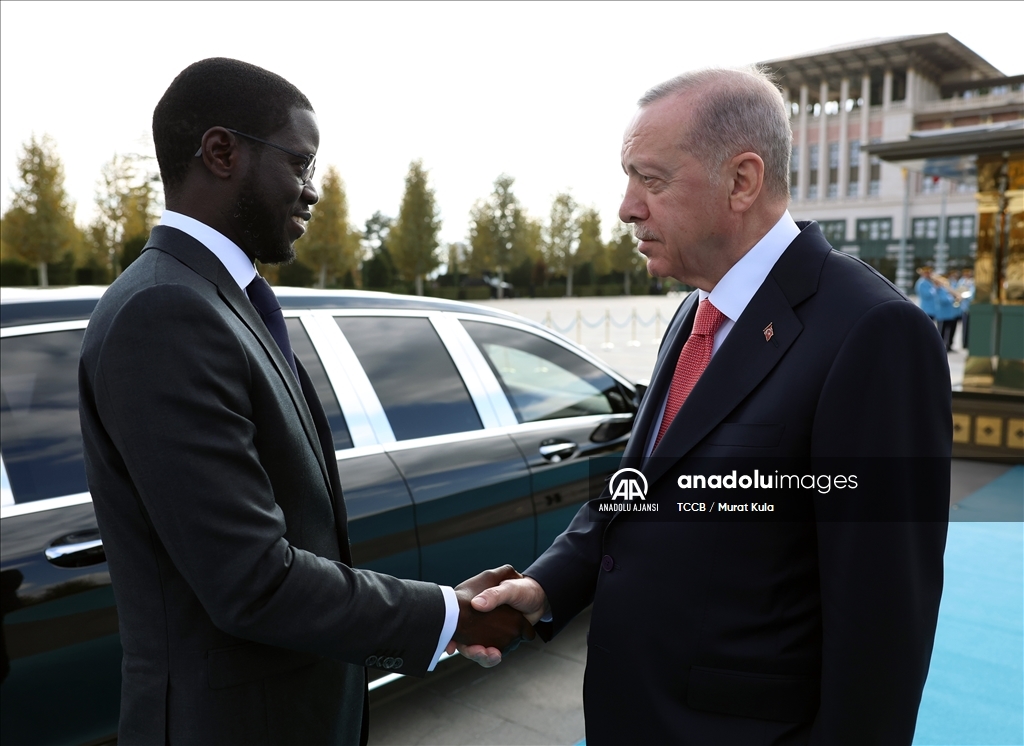 Cumhurbaşkanı Erdoğan, Senegal Cumhurbaşkanı Fay'ı resmi törenle karşıladı