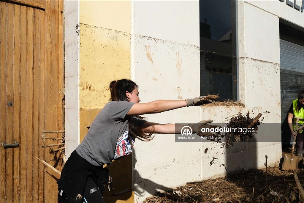 Destruction caused by catastrophic flood disaster in Spain's Valencia