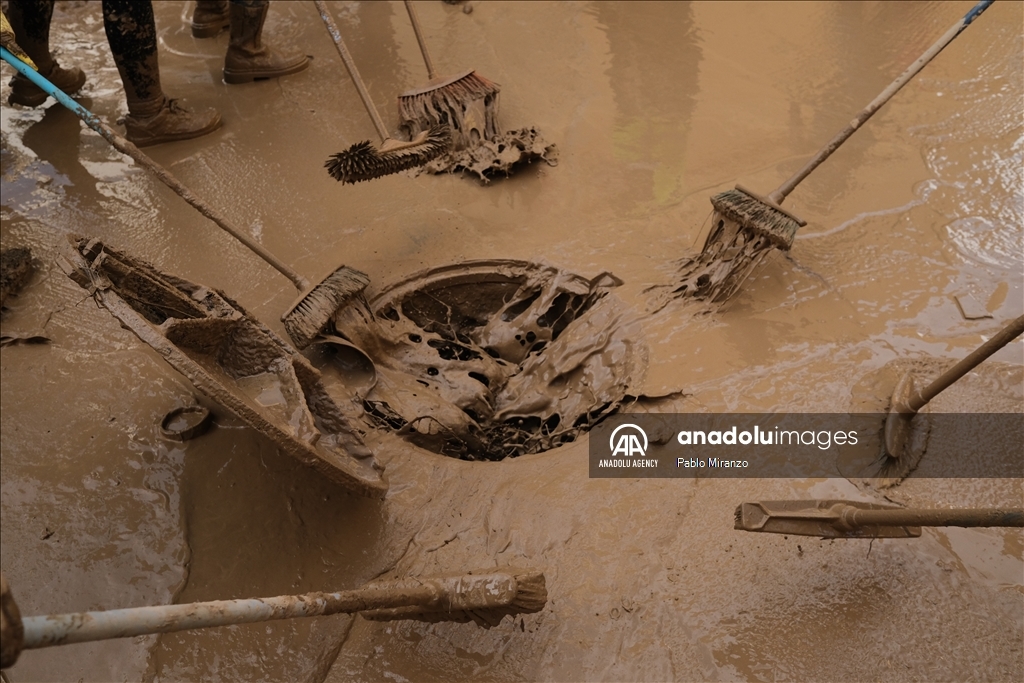 Destruction caused by catastrophic flood disaster in Spain's Valencia