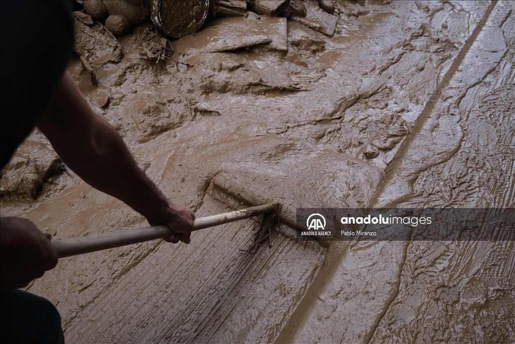 Destruction caused by catastrophic flood disaster in Spain's Valencia