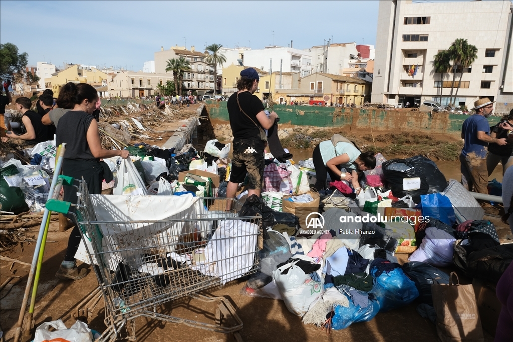 Destruction caused by catastrophic flood disaster in Spain's Valencia