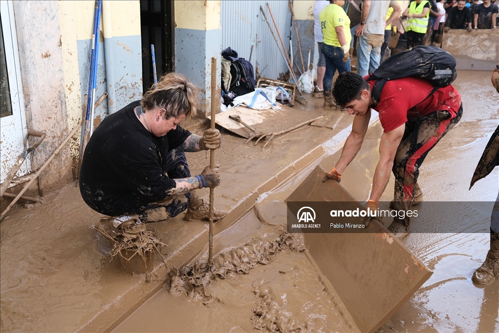 Destruction caused by catastrophic flood disaster in Spain's Valencia