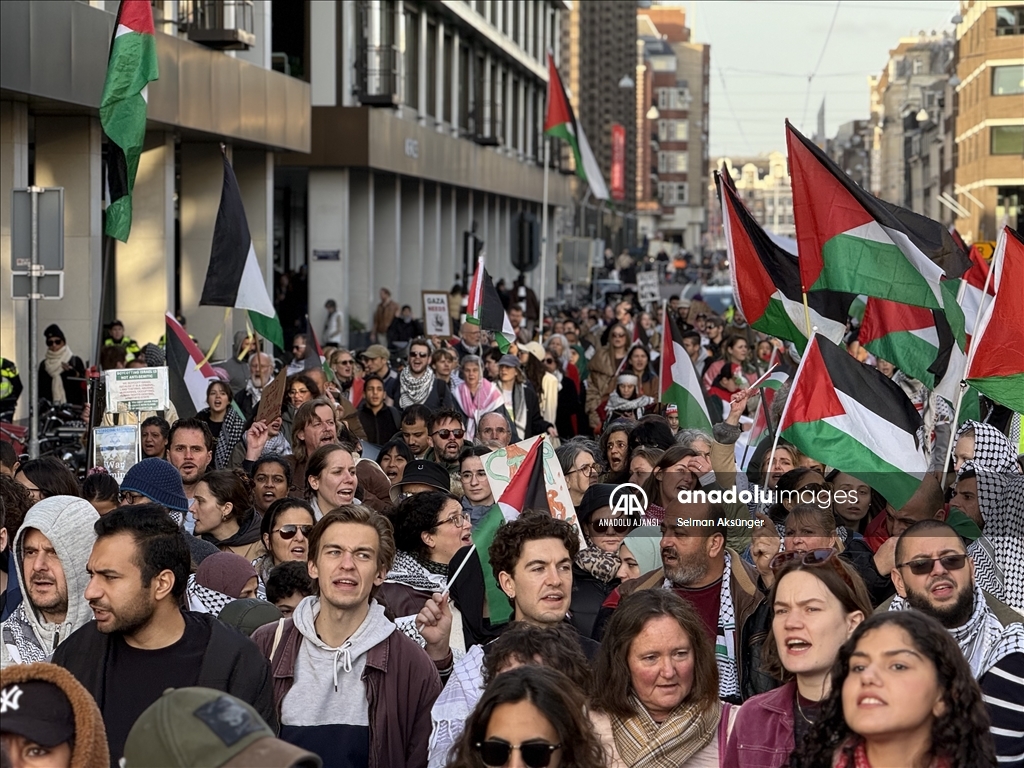 Filistin'in işgaline zemin hazırlayan Balfour Deklarasyonu, Hollanda'da protesto edildi