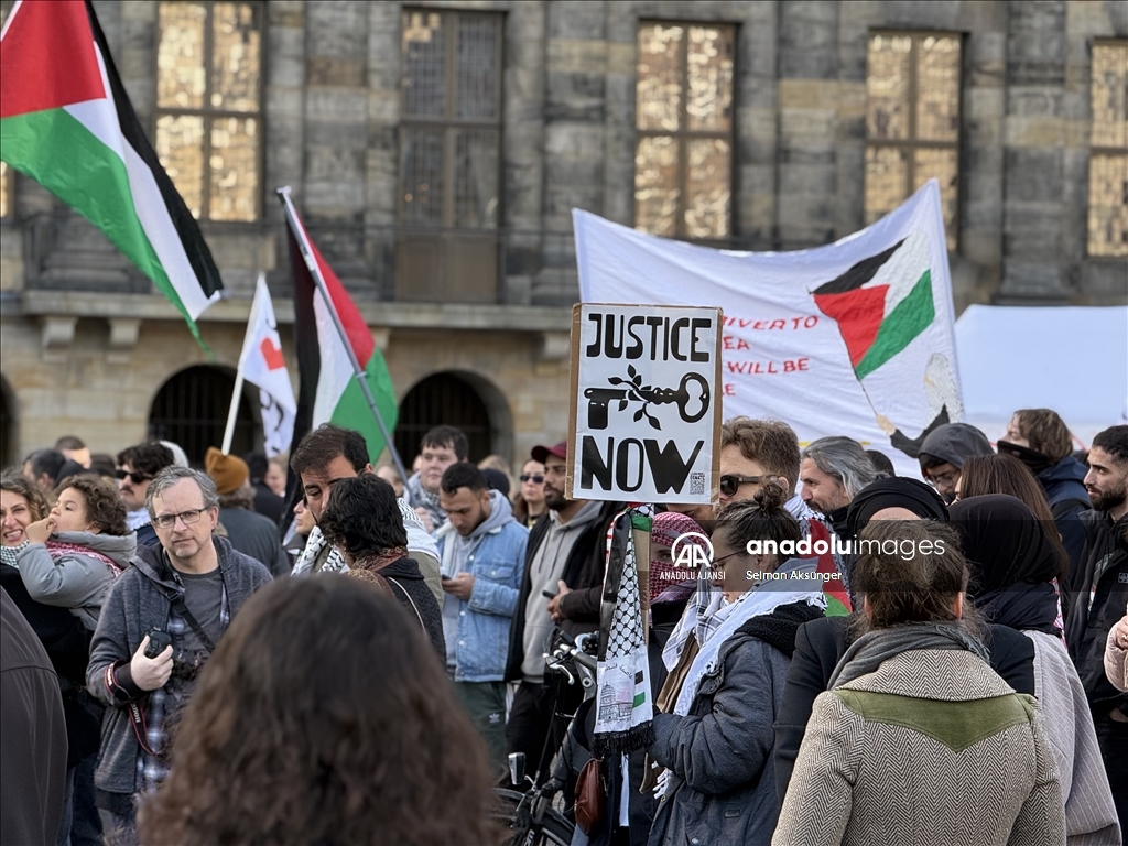 Filistin'in işgaline zemin hazırlayan Balfour Deklarasyonu, Hollanda'da protesto edildi