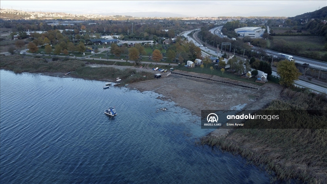 Sapanca Gölü'nde su miktarı son 5 yılın en düşük seviyesine geriledi