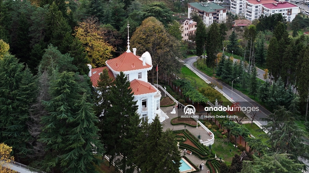 Trabzon'da Atatürk Köşkü'nde ziyaretçi yoğunluğu yaşanıyor