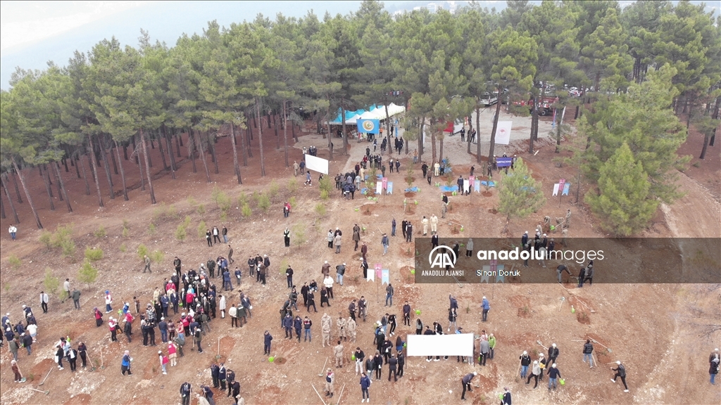 Kahramanmaraş’ta fidanlar toprakla buluşturuldu