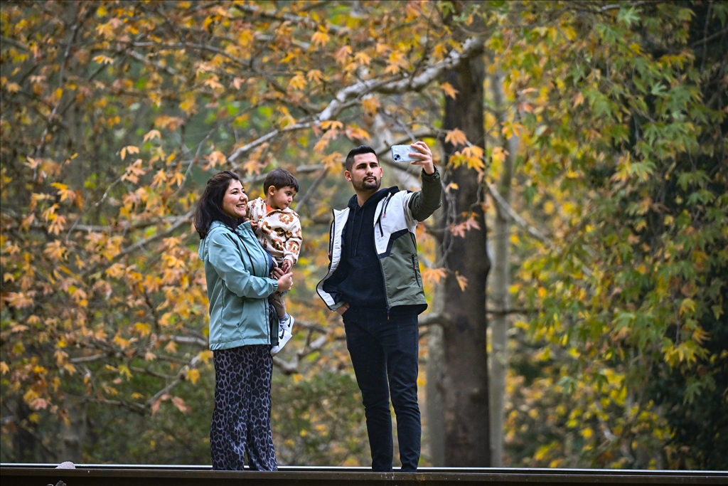 Adana'daki Belemedik Tabiat Parkı sonbahar renklerine büründü