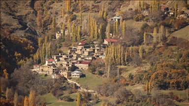 Sonbahar renklerine bürünen Bitlis'in köyleri fotoğrafçıları ağırladı