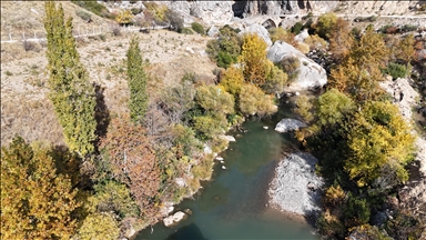 Nemrut Dağı eteklerinde sonbahar renkleri hakim oldu