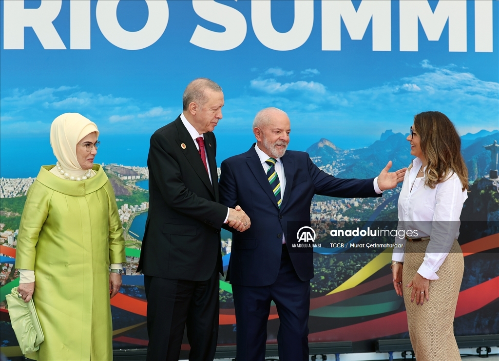 Cumhurbaşkanı Erdoğan, G20 Liderler Zirvesi resmi karşılama törenine katıldı