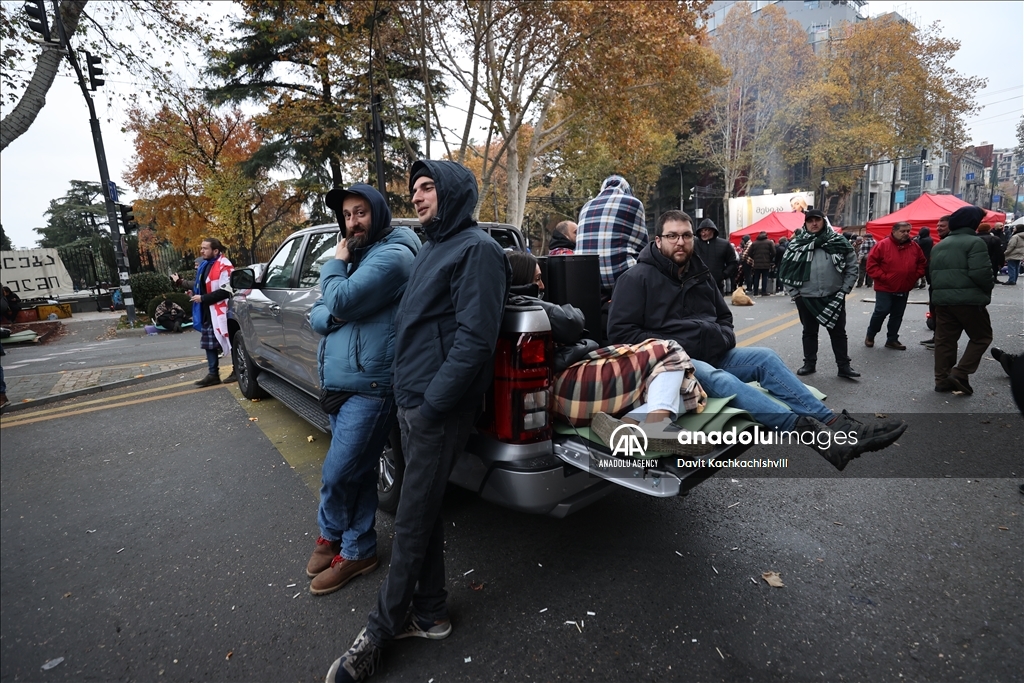 Demonstration against election results in Georgia