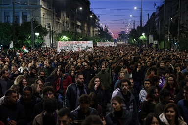 В Греции в годовщину восстания против хунты поддержали Палестину