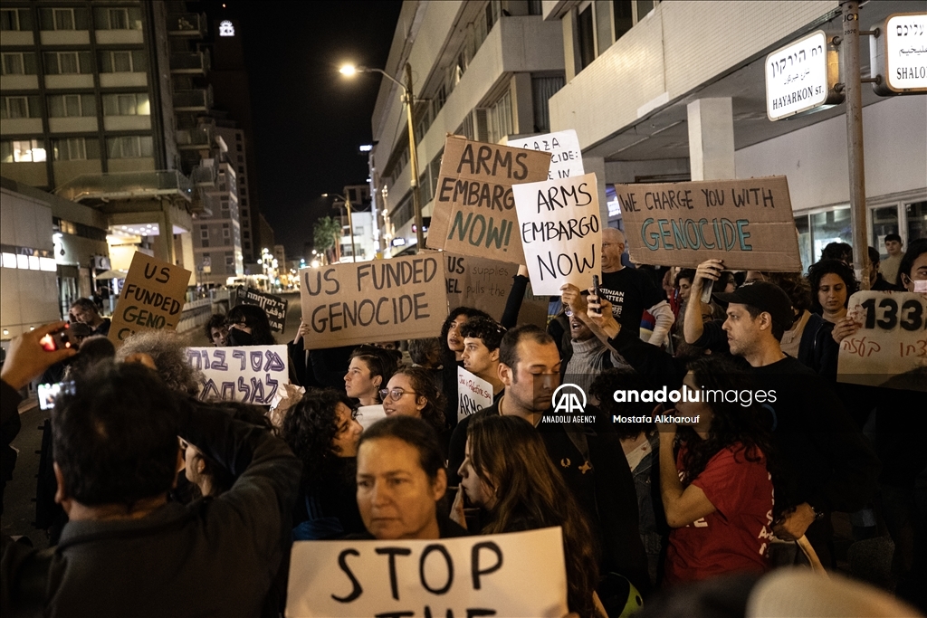 В Тель-Авиве прошла акция с требованием о прекращении огня в Газе