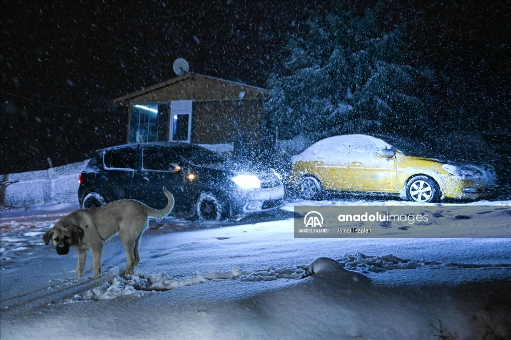 Ankara’da kar yağışı
