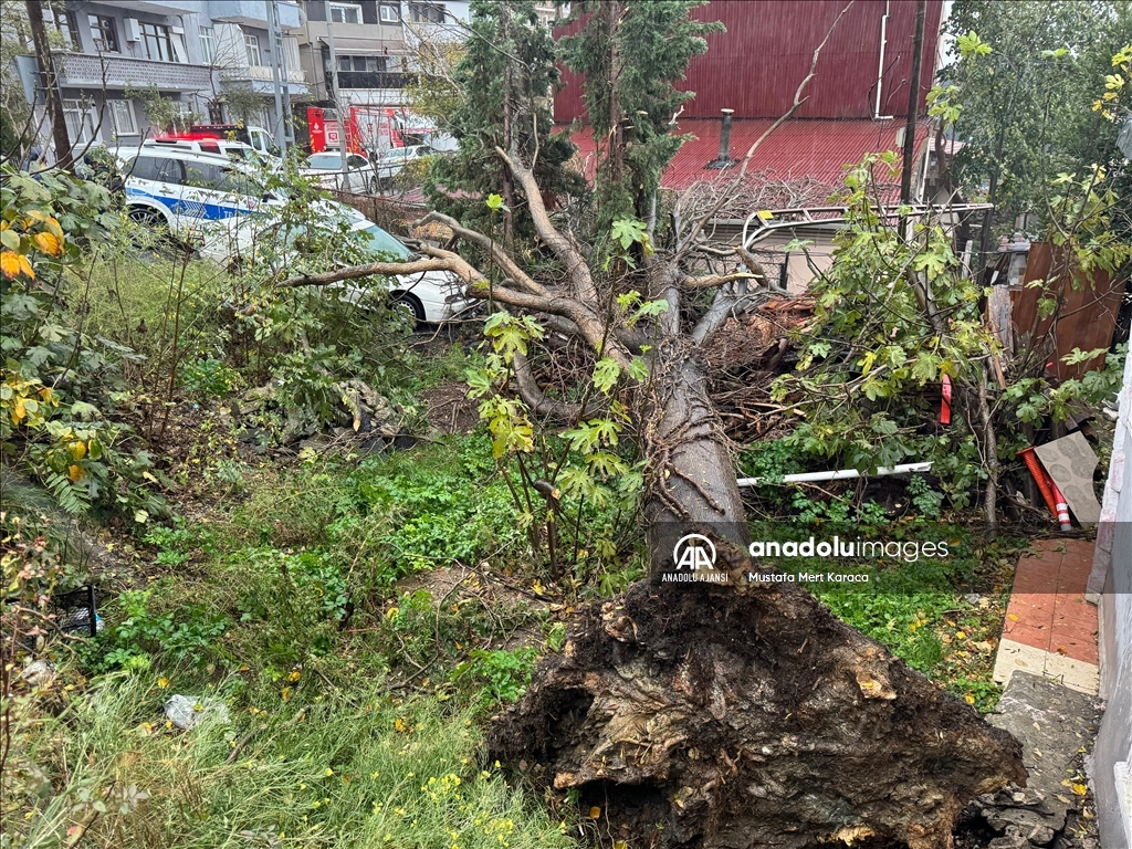 İstanbul'da sağanak ve rüzgar etkili oluyor