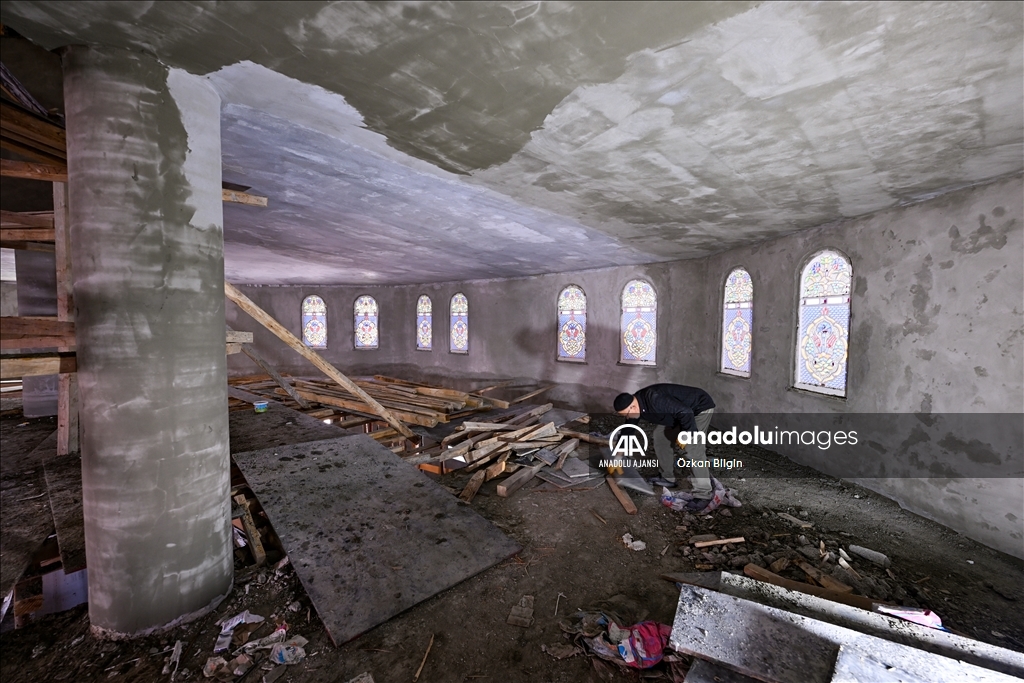 Van'da "Kubbetüs Sahra Camii"nin benzeri inşa ediliyor