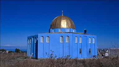 Van'da "Kubbetüs Sahra Camii"nin benzeri inşa ediliyor