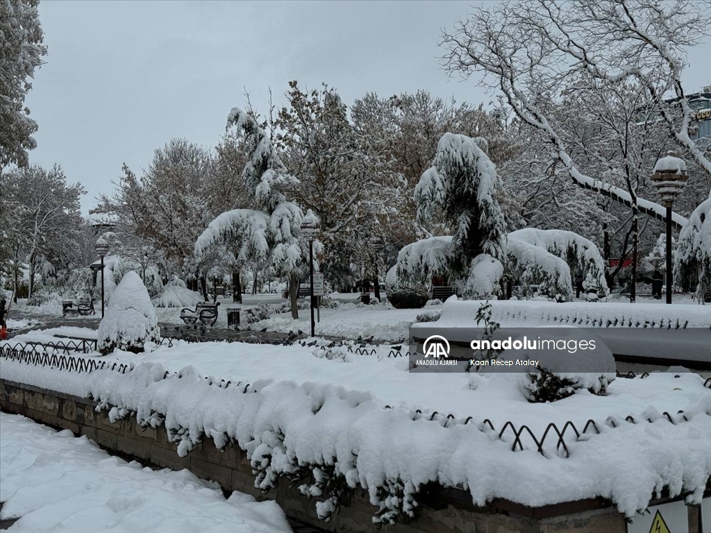 Aksaray'da kar yağışı