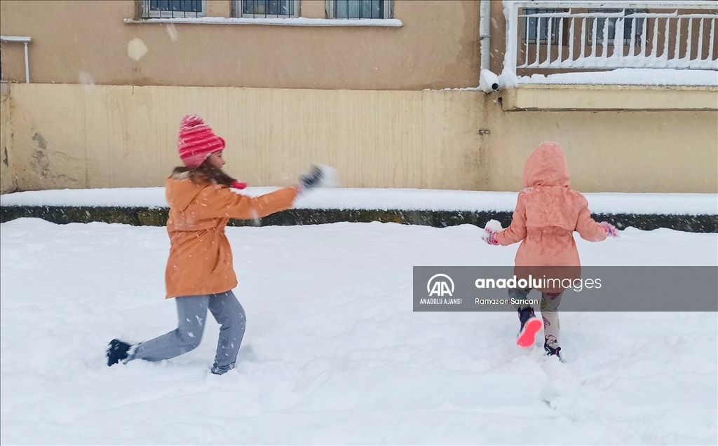 Tokat'ta kar etkili oldu