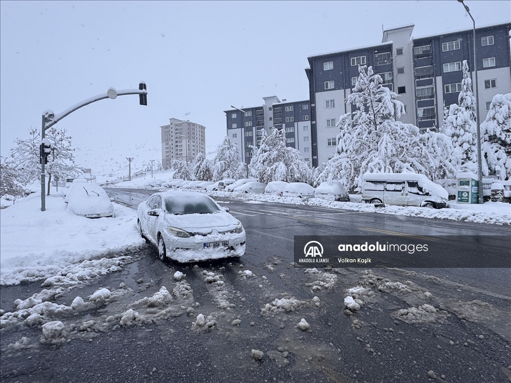 Malatya'da kar etkili oldu