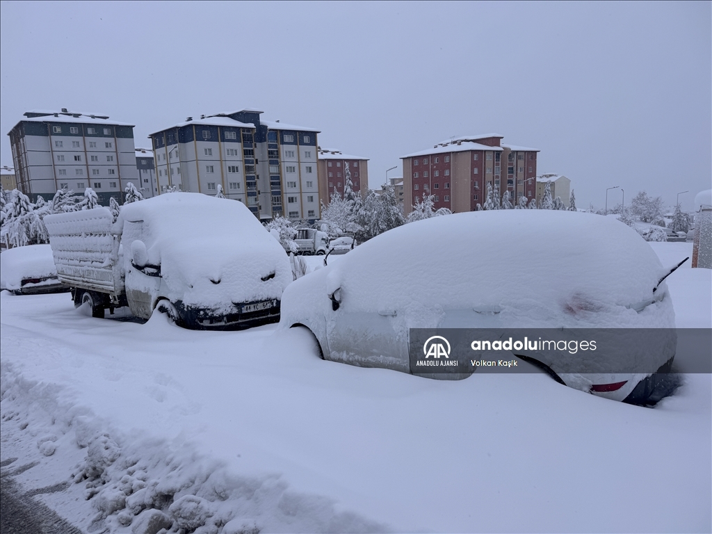 Malatya'da kar etkili oldu