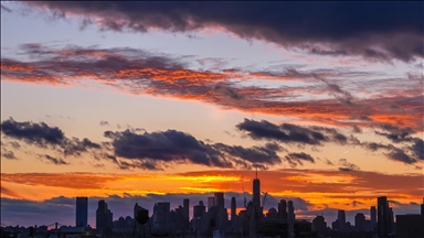 New York'ta gün batımı