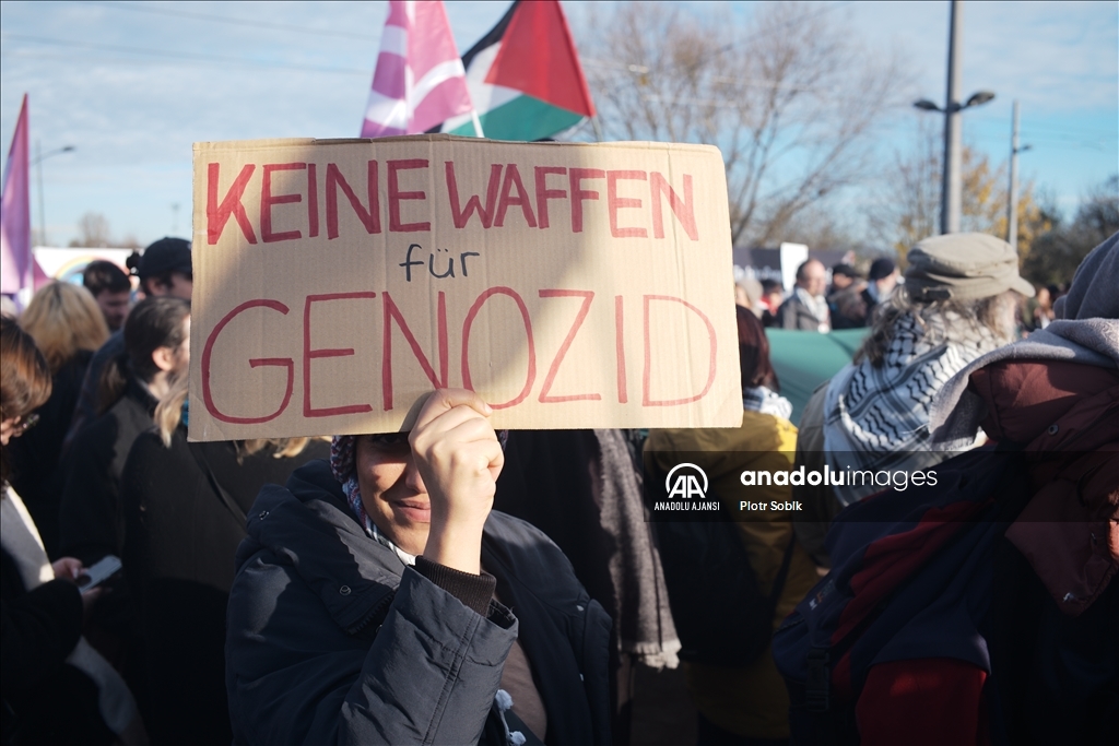 Strazburg'da Filistin yanlısı gösteri düzenlendi