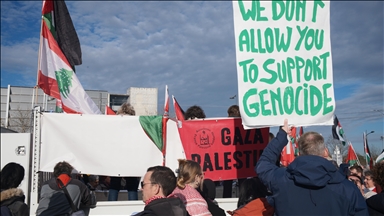 Strazburg'da Filistin yanlısı gösteri düzenlendi