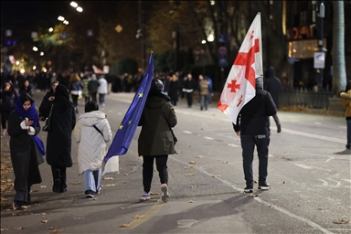 Anti-government protest in Tbilisi