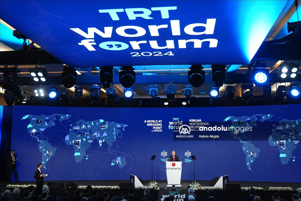Cumhurbaşkanı Erdoğan, TRT World Forum'a katıldı
