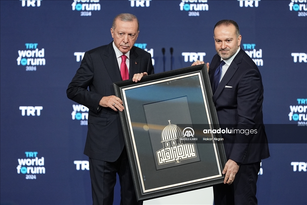 Cumhurbaşkanı Erdoğan, TRT World Forum'a katıldı