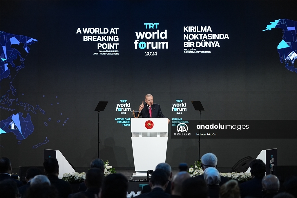 Cumhurbaşkanı Erdoğan, TRT World Forum'a katıldı