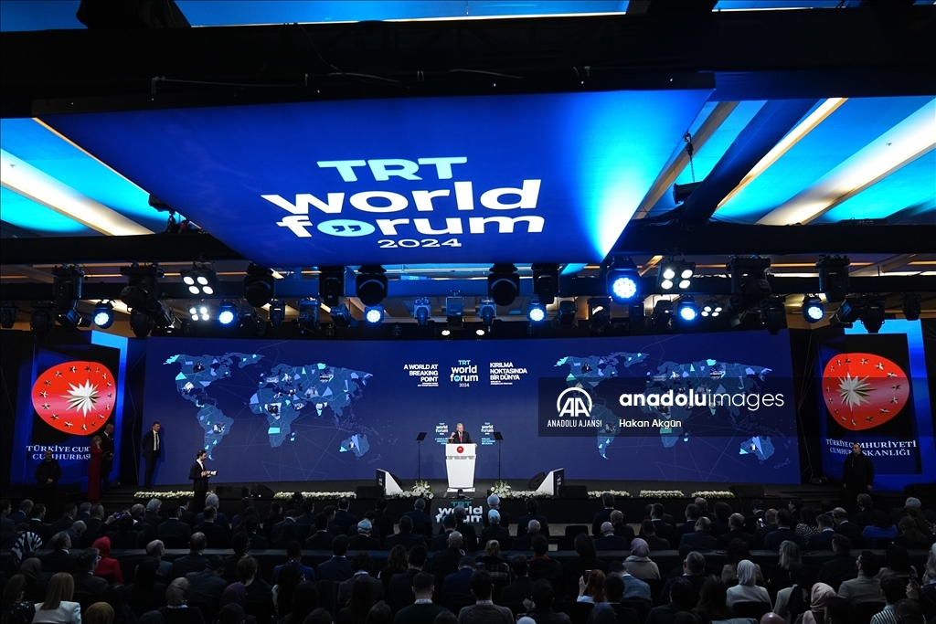 Cumhurbaşkanı Erdoğan, TRT World Forum'a katıldı