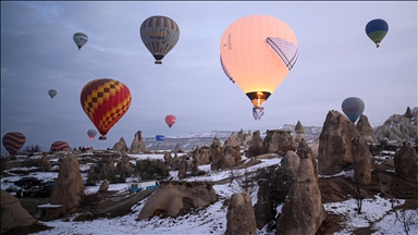 ''Barış Balonları'' Kapadokya semalarından havalandı