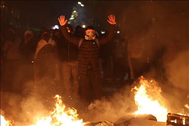 Police use water cannons against protesters surrounding Georgia’s parliament