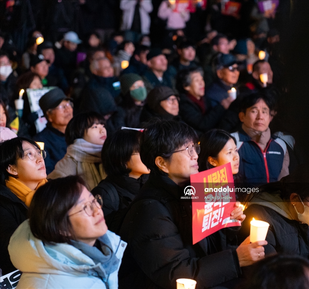 В Южной Корее продолжаются массовые акции протеста