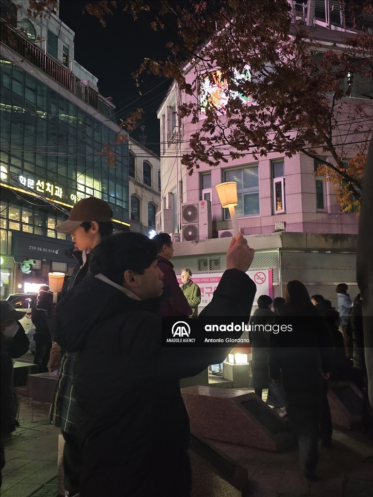 В Южной Корее продолжаются массовые акции протеста