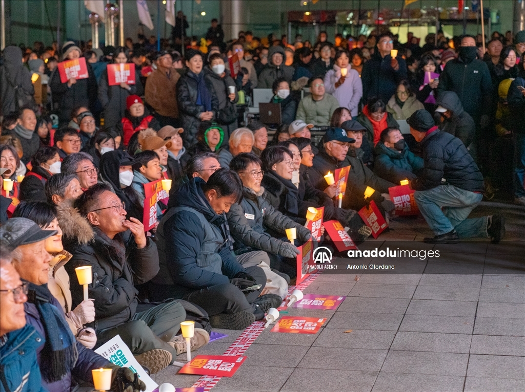 В Южной Корее продолжаются массовые акции протеста