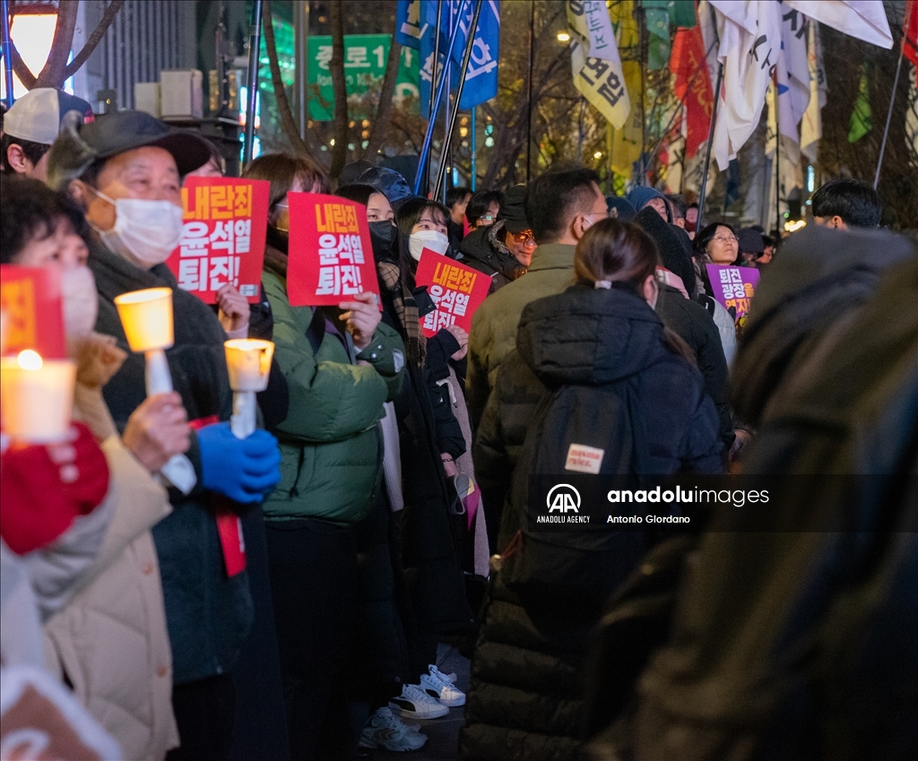 В Южной Корее продолжаются массовые акции протеста