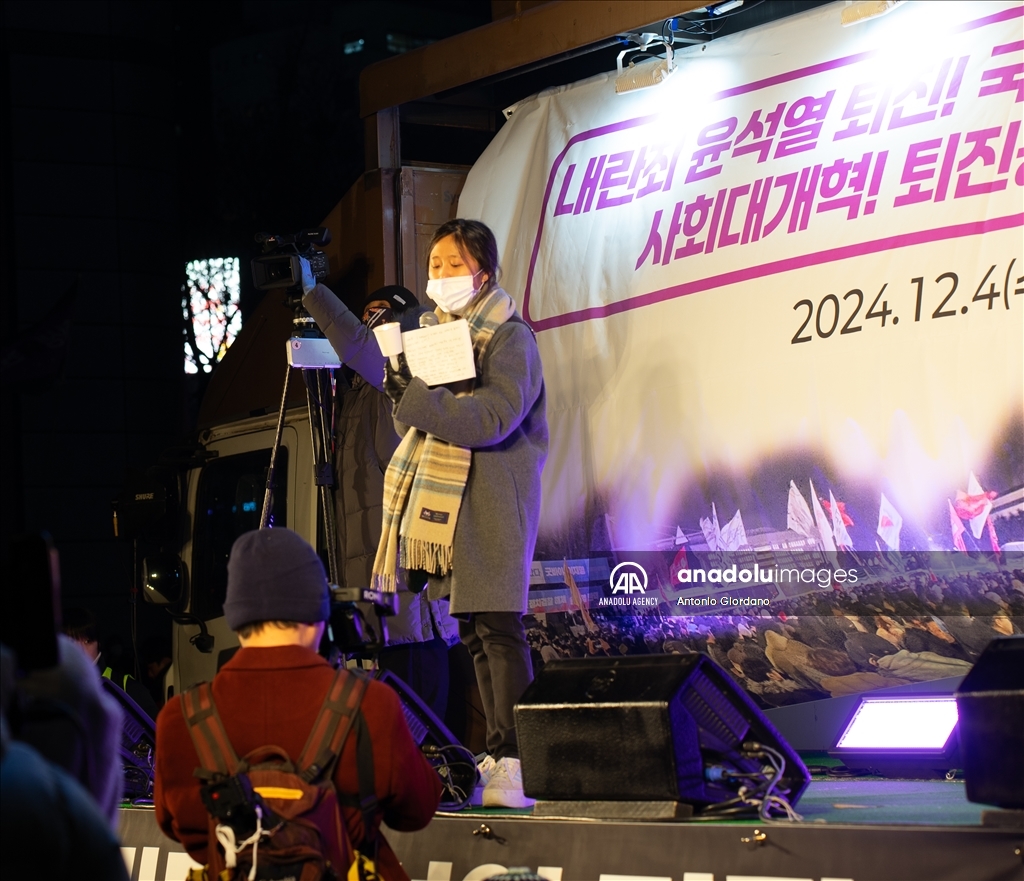 В Южной Корее продолжаются массовые акции протеста