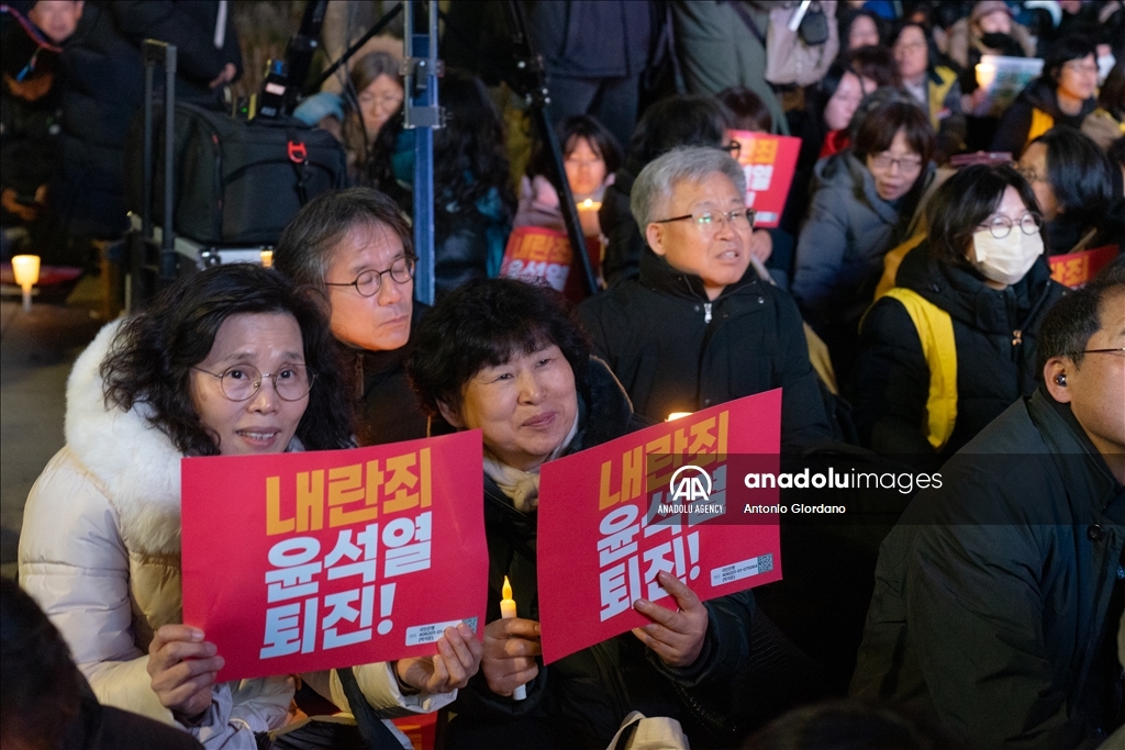 В Южной Корее продолжаются массовые акции протеста
