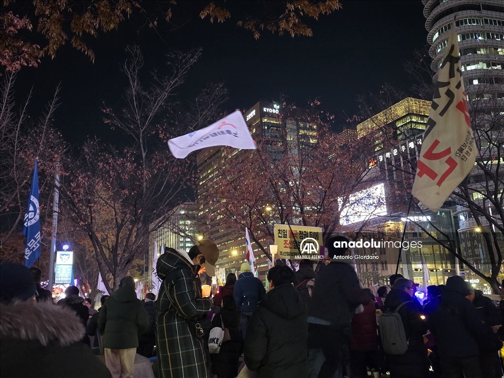 В Южной Корее продолжаются массовые акции протеста