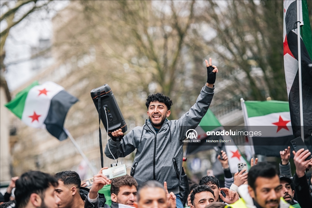 Syrians in Germany celebrate overthrow of 61-year Baath Party rule