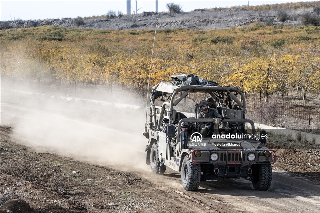 İsrail güçlerinin Golan Tepeleri'ndeki hareketliliği