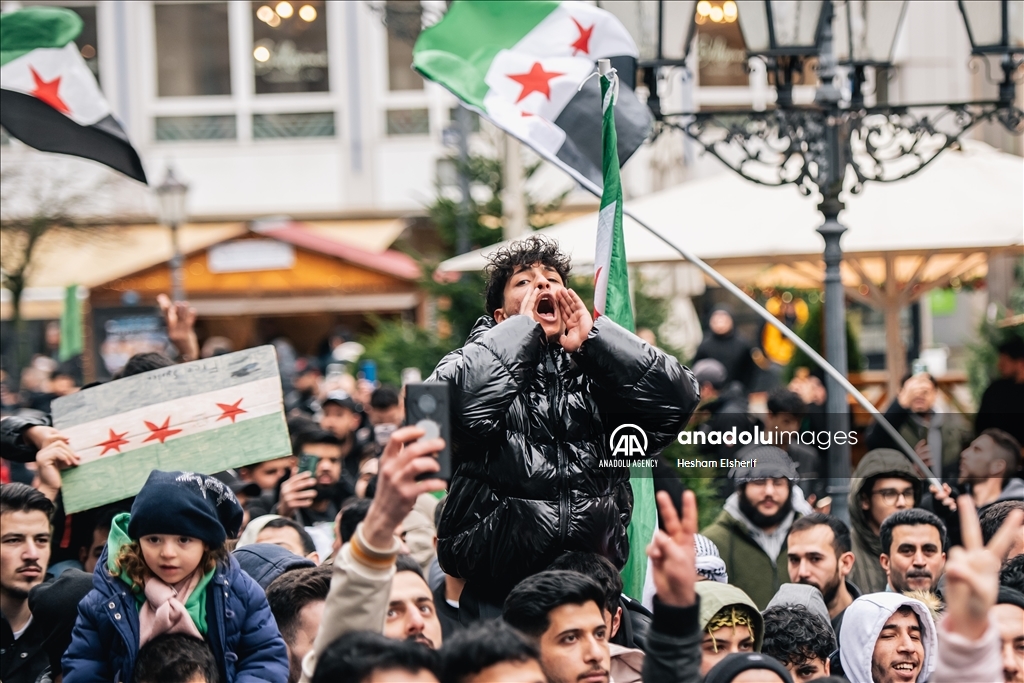 Syrians in Germany celebrate overthrow of 61-year Baath Party rule