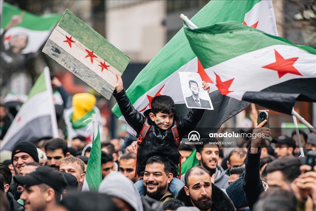 Syrians in Germany celebrate overthrow of 61-year Baath Party rule