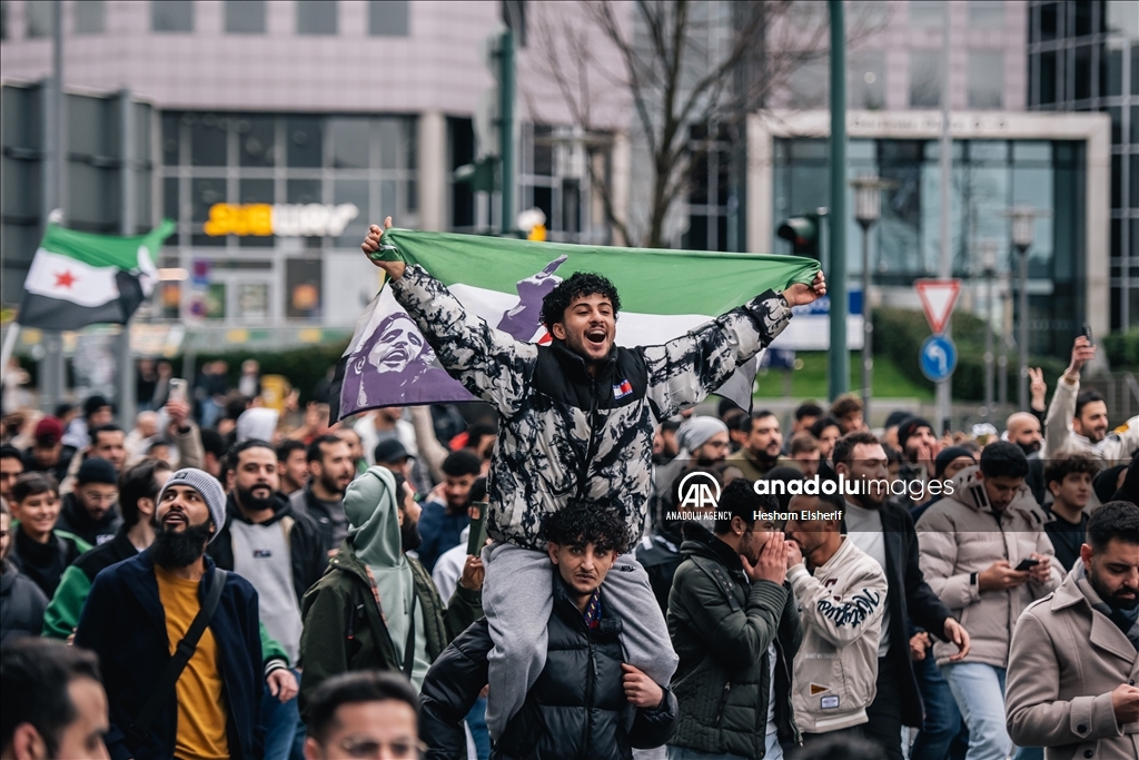 Syrians in Germany celebrate overthrow of 61-year Baath Party rule